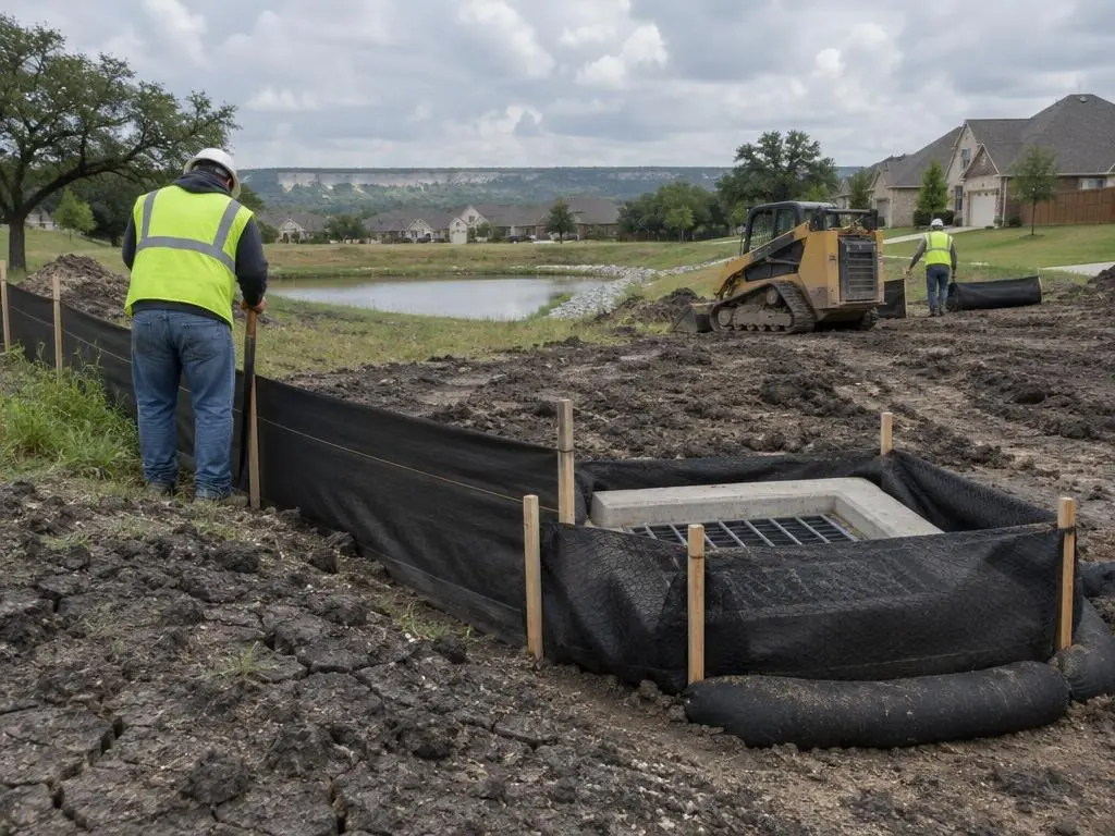 Silt Fence & Inlet Protection in Dallas, TX
